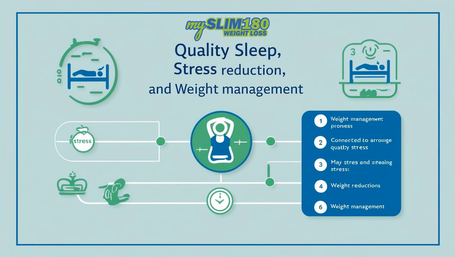 Slim180 Slumber Solutions: How Quality Sleep Can Reduce Stress and Aid Weight Management